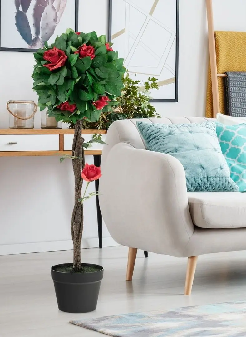 Planta artificiala Costway HZ10119 (Green/Red) - 6