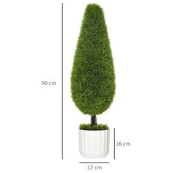 Set de copaci artificiali Homcom 830-708V00GN 90cm (Green) Thumb