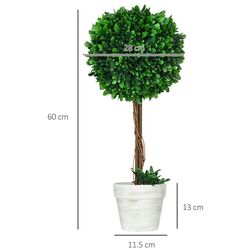 Set de copaci artificiali Homcom 830-792V00GN 60cm (Green) Thumb