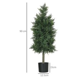 Set de copaci artificiali Homcom 830-819V00GN 90cm (Green) Thumb