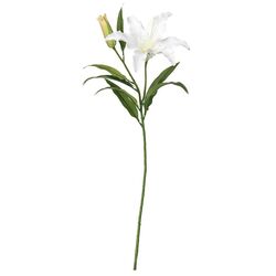 Floare artificiala Ikea Smycka 85cm (Crin Alb)