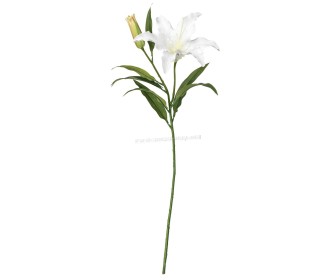 Floare artificiala Ikea Smycka 85cm (Crin Alb)