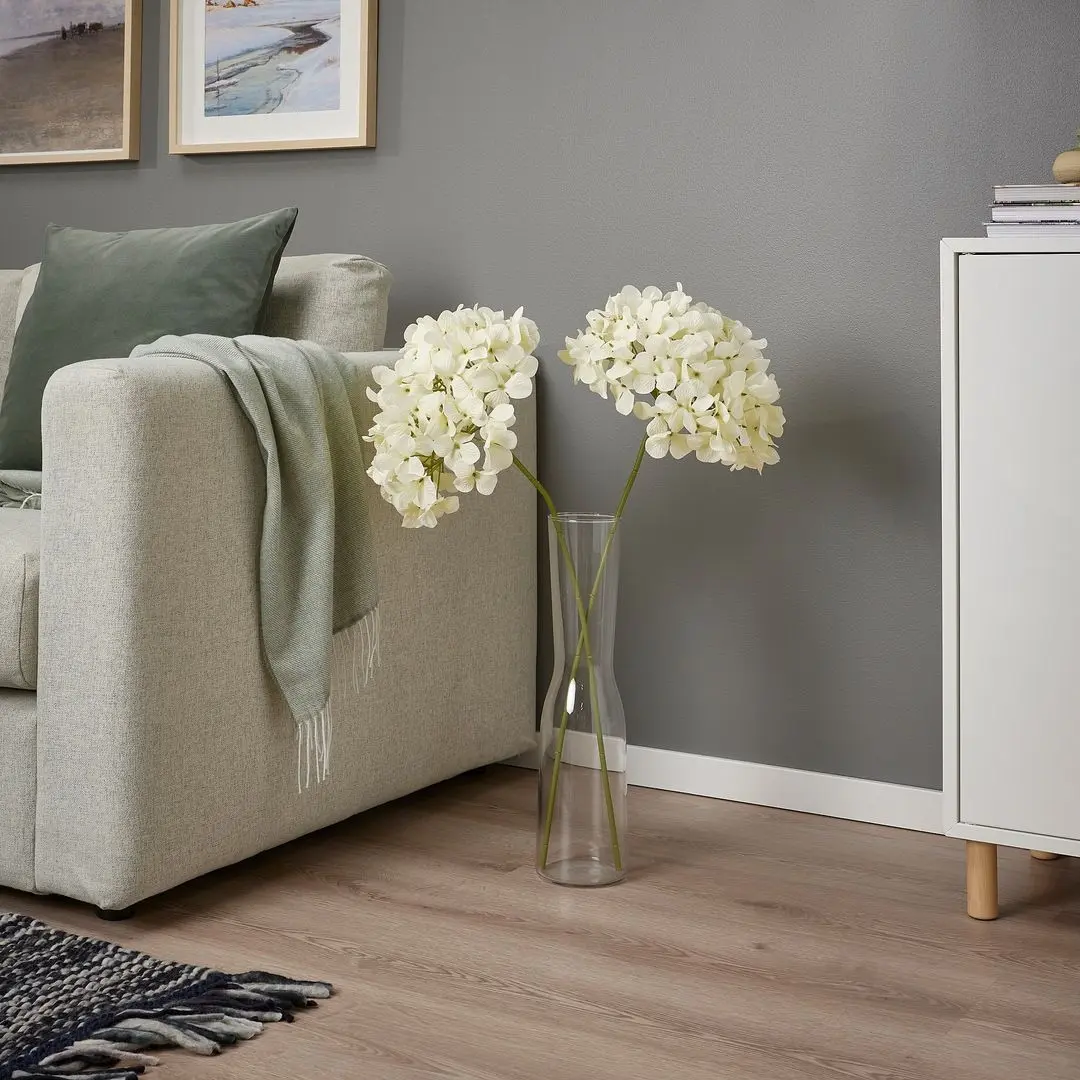 Floare artificiala Ikea Smycka 76cm (Hortensia Alba) - 3