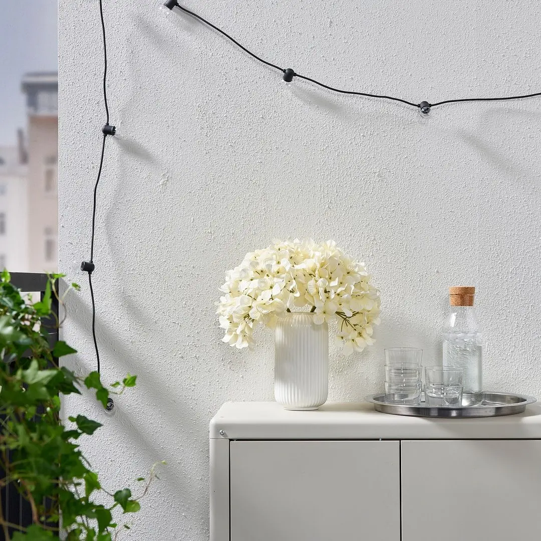 Floare artificiala Ikea Smycka 76cm (Hortensia Alba) - 4