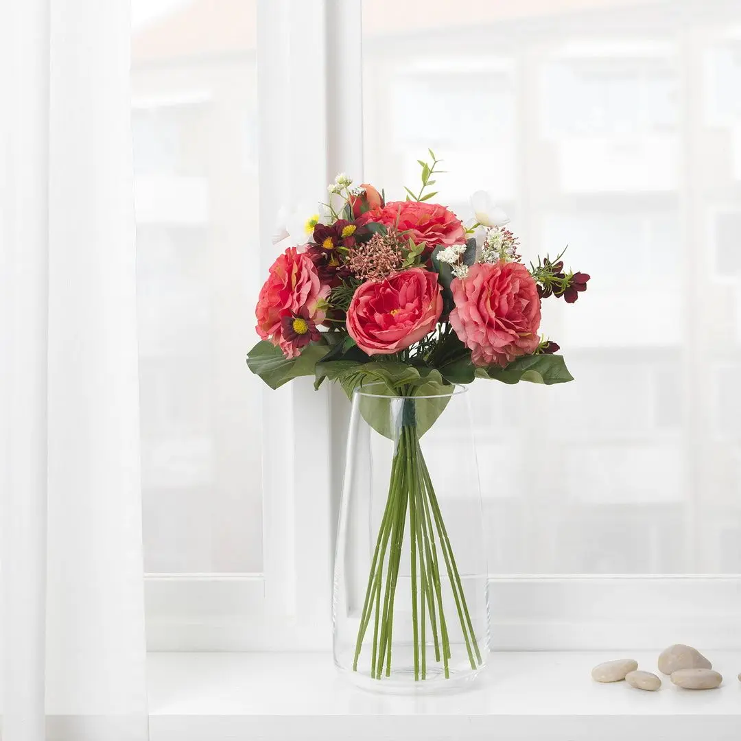 Buchet artificial Ikea Smycka 50cm (Roz Inchis)