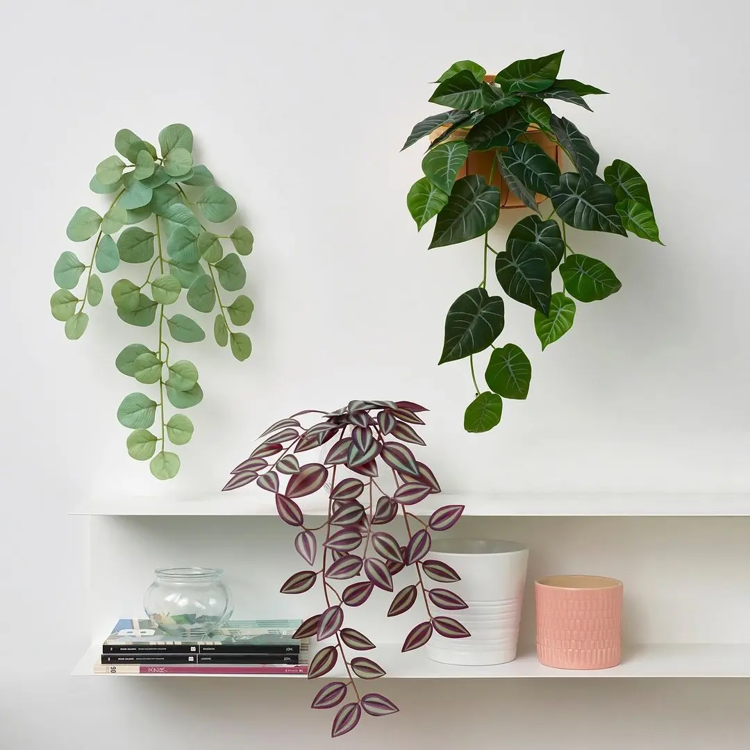 Set de plante artificiale Ikea Fejka interior/exterior (Verde/Lila) - 2