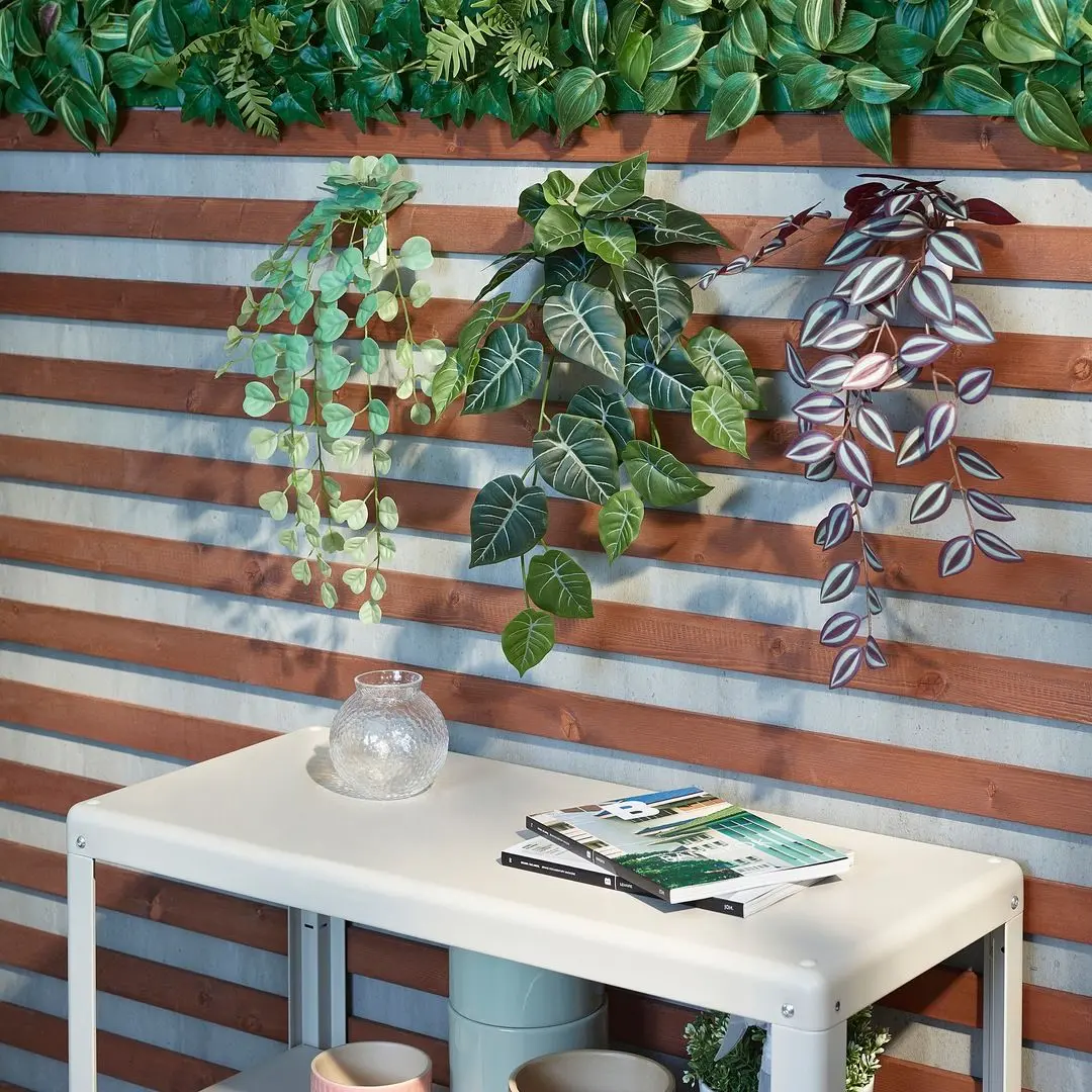 Set de plante artificiale Ikea Fejka interior/exterior (Verde/Lila) - 3