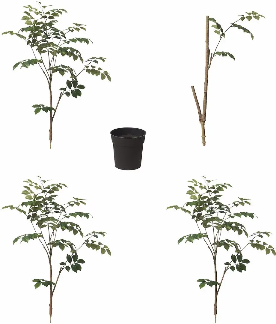 Planta artificiala Ikea Fejka interior/exterior 19cm (Santal Roșu)