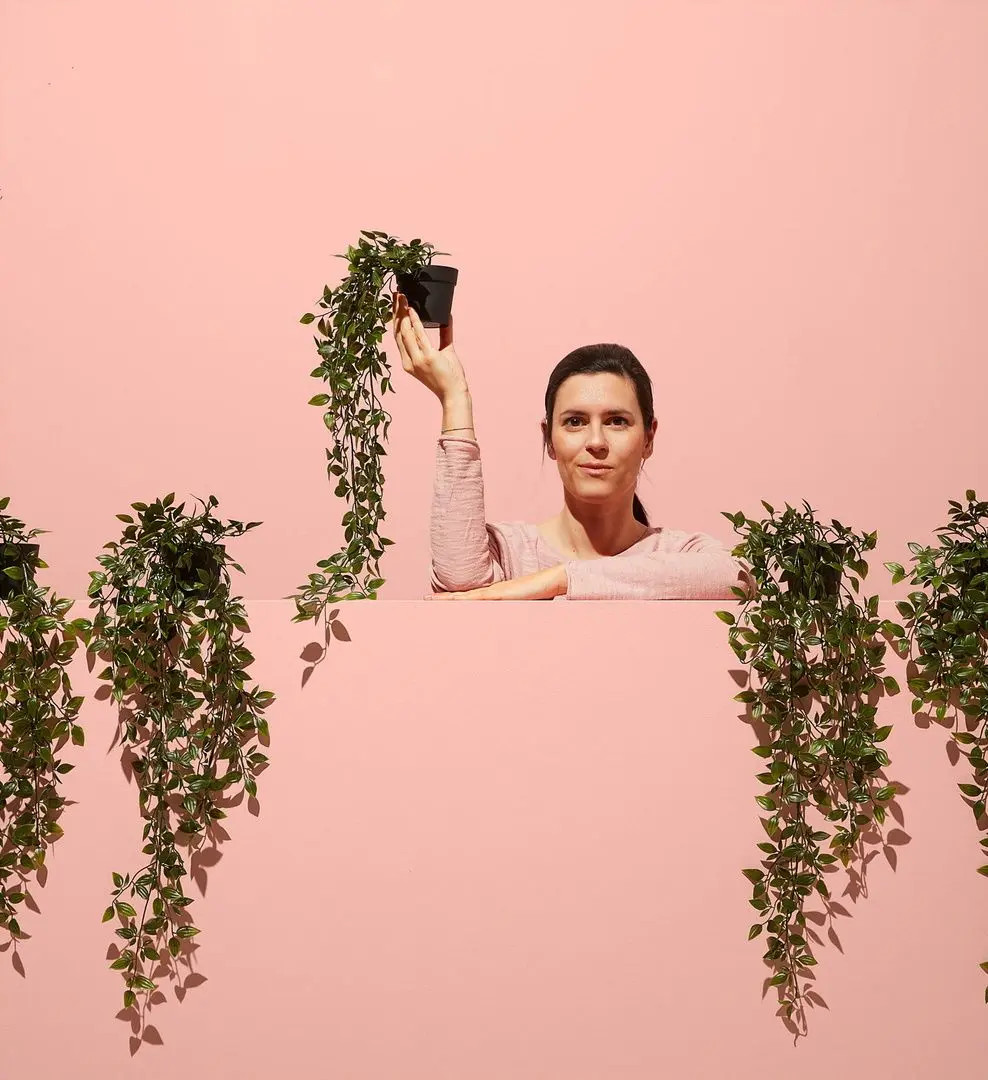 Растение искусственное Ikea Fejka для дома/улицы 9cm (Подвесной)