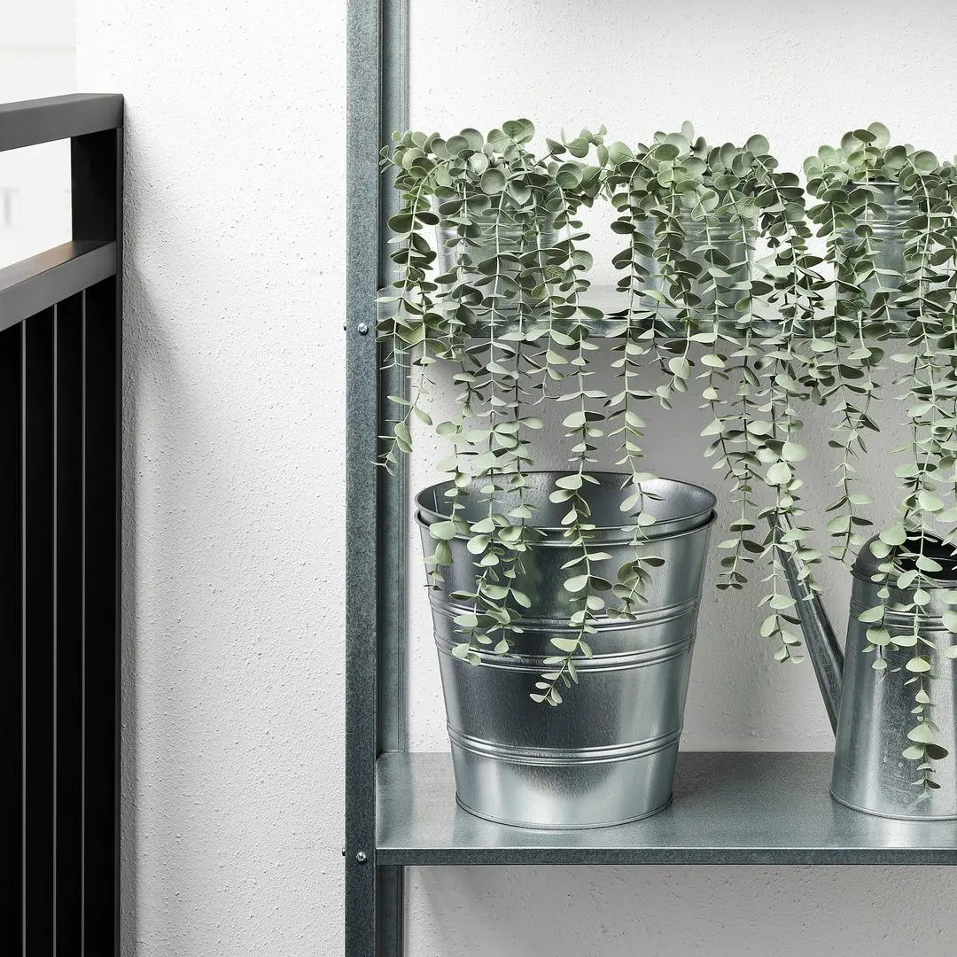 Planta artificiala Ikea Fejka interior/exterior 9cm (Suspendat Eucalipt) - 4