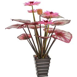 Planta artificiala Lotus 120cm (Red/Pink)