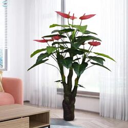 Planta artificiala T271 1.8m (Green/Red) Thumb