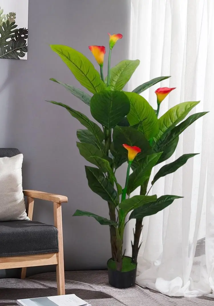 Искусственное растение T294 1.7m (Green/Red)