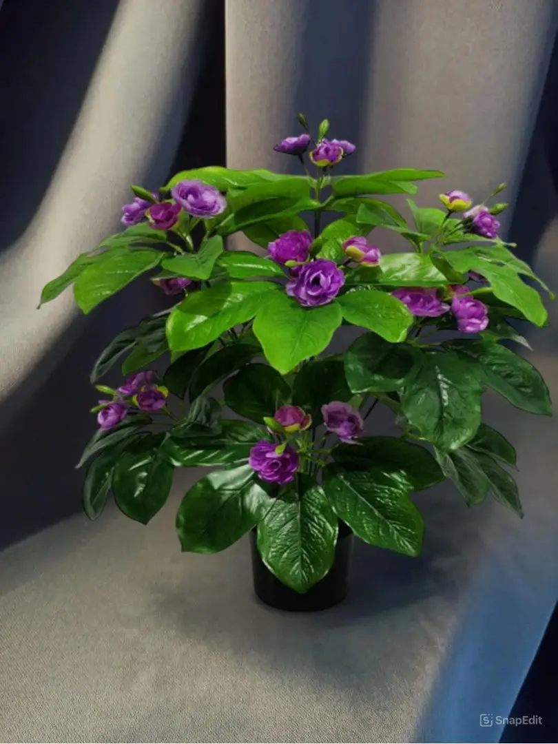 Planta artificiala T353 60cm (Green/Purple)