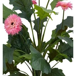 Planta artificiala Gerbera Jamesonii 70cm (Green/Pink) Thumb