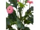 Planta artificiala Gerbera Jamesonii 70cm (Green/Pink)