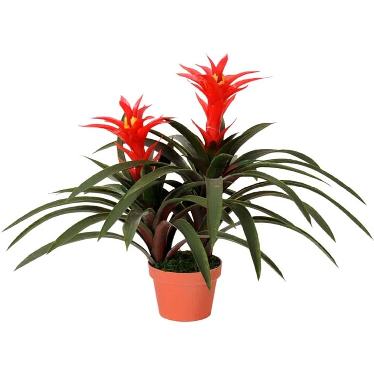 Растение искусственное Guimania 60cm (Green/Red)
