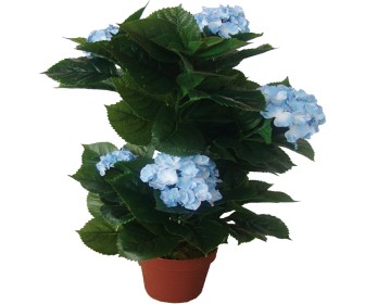 Planta artificiala Hydrangea 45cm (Green/Blue)