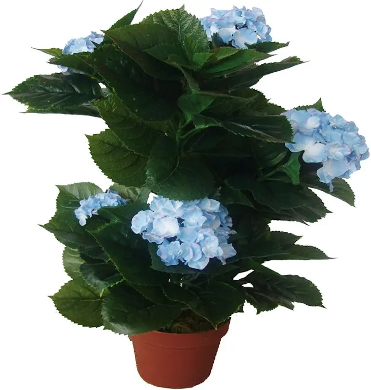 Planta artificiala Hydrangea 45cm (Green/Blue)