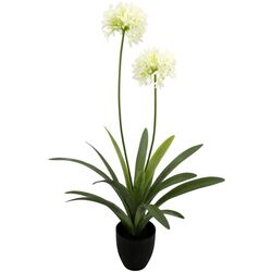 Planta artificiala Narcissus 108cm (Green/White)