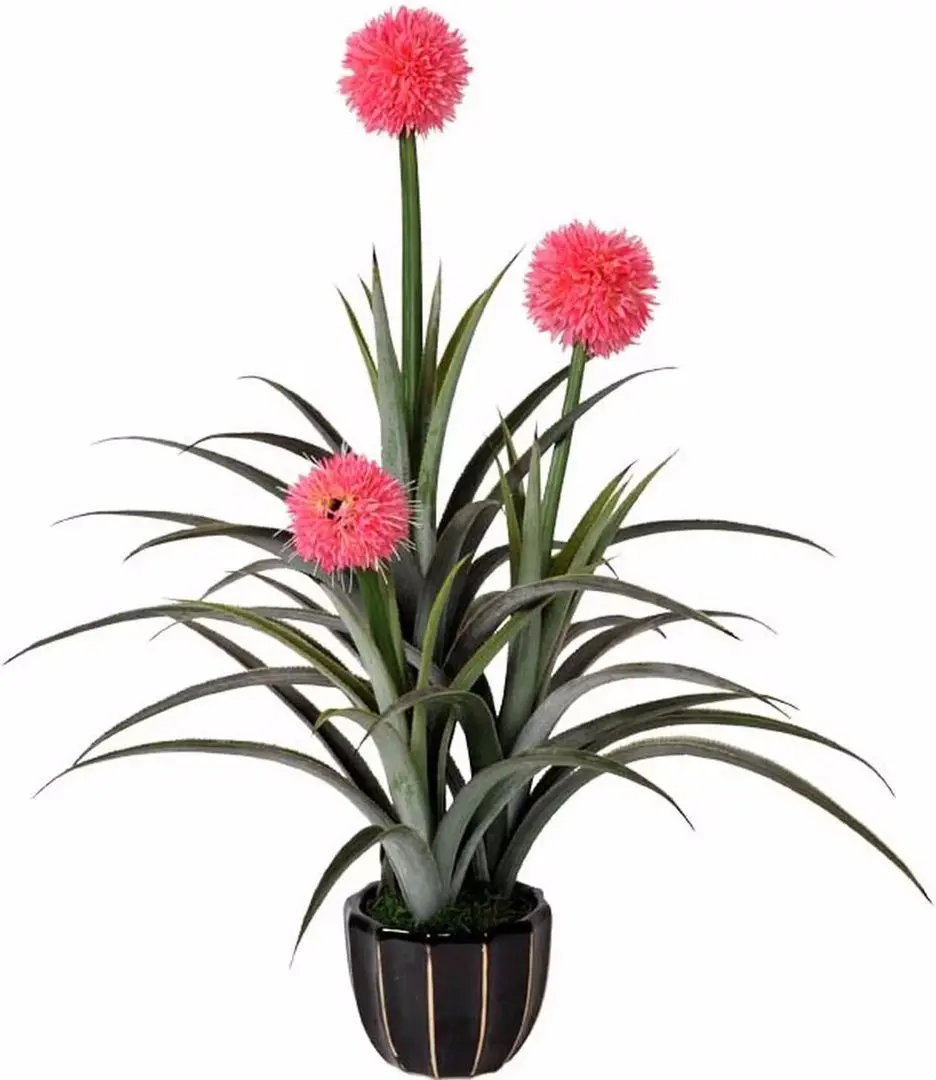 Planta artificiala Pineapple 75cm (Green/Pink)
