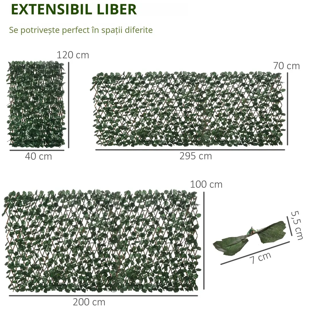 Декоративное ограждение Outsunny 844-658V00GN (Green/Brown) - 3