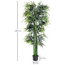 Copac artificial Outsunny Bambus 844-196 180cm (Green) Thumb