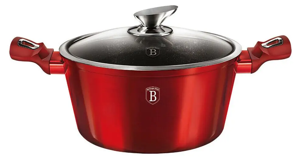 Кастрюля с крышкой Berlinger Haus Metallic BH 1258 (Burgundy) - 2