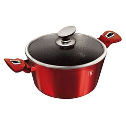 Cratita cu capac Berlinger Haus Metallic BH 1258 (Burgundy)