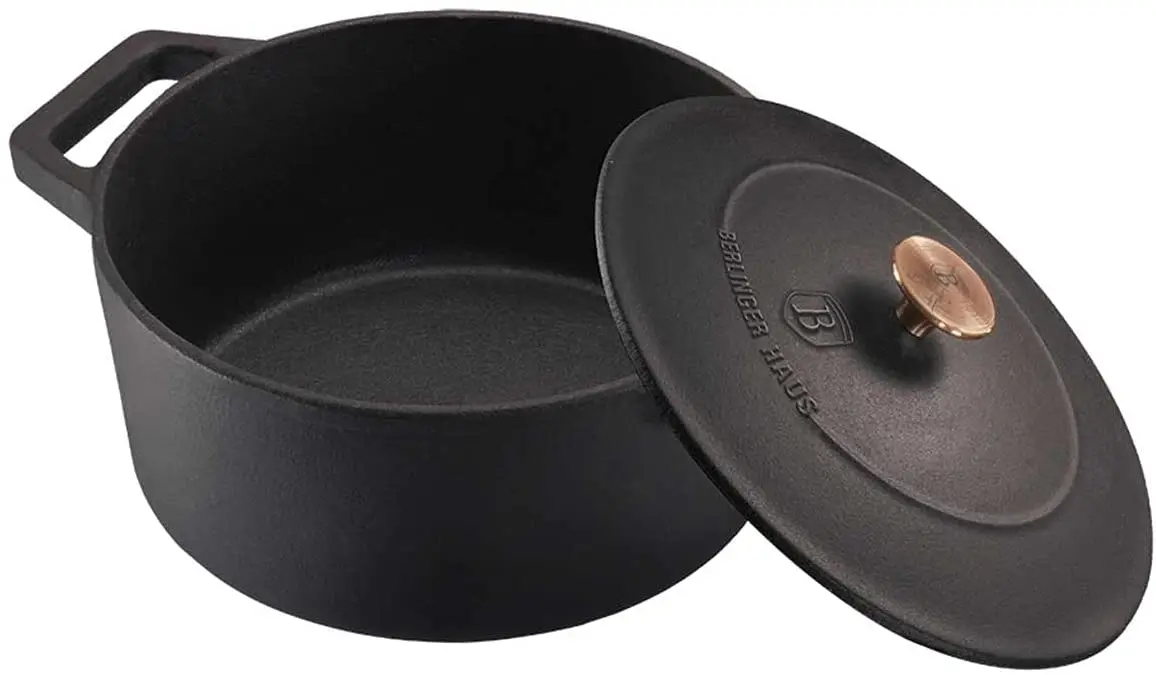 Кастрюля с крышкой Berlinger Haus Metallic BH 6492 (Black/Rose Gold) - 2