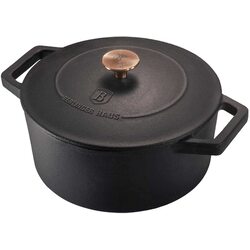 Cratita cu capac Berlinger Haus Metallic BH 6492 (Black/Rose Gold)