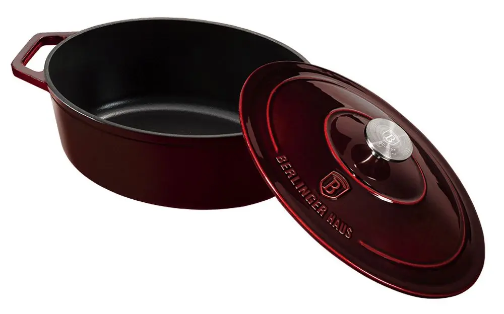 Cratita cu capac Berlinger Haus Metallic BH 6499 (Burgundy) - 3