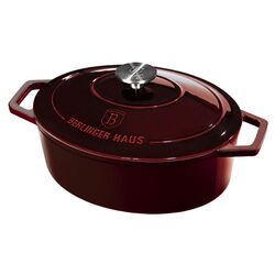 Cratita cu capac Berlinger Haus Metallic BH 6499 (Burgundy)
