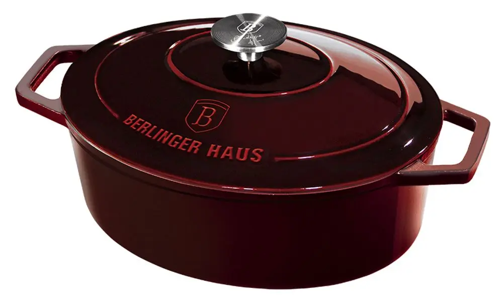 Cratita cu capac Berlinger Haus Metallic BH 6499 (Burgundy)