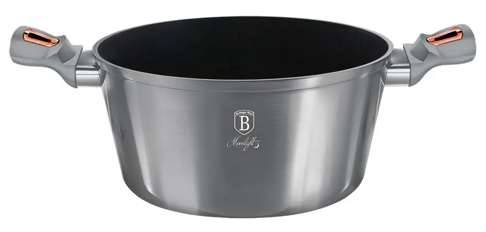 Кастрюля с крышкой Berlinger Haus Moonlight BH 6013 (Metallic Grey/Rose Gold) - 2
