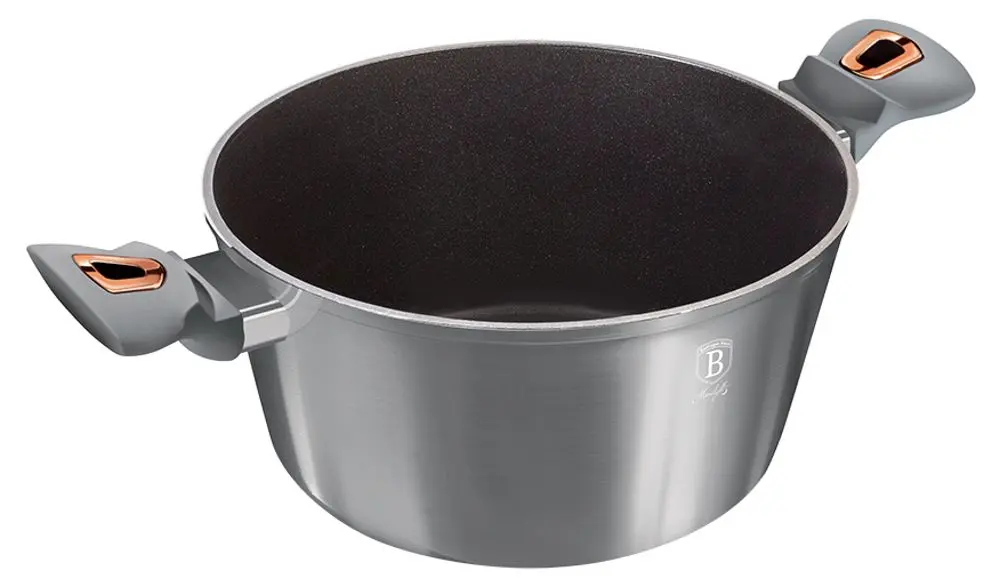 Кастрюля с крышкой Berlinger Haus Moonlight BH 6013 (Metallic Grey/Rose Gold) - 3