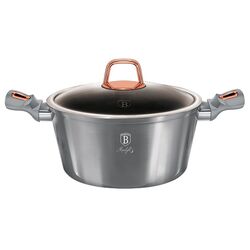 Cratita cu capac Berlinger Haus Moonlight BH 6013 (Metallic Grey/Rose Gold)