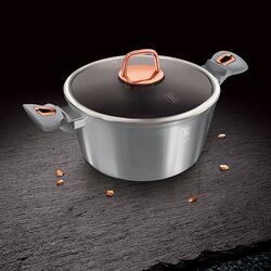 Кастрюля с крышкой Berlinger Haus Moonlight BH 6013 (Metallic Grey/Rose Gold) Thumb