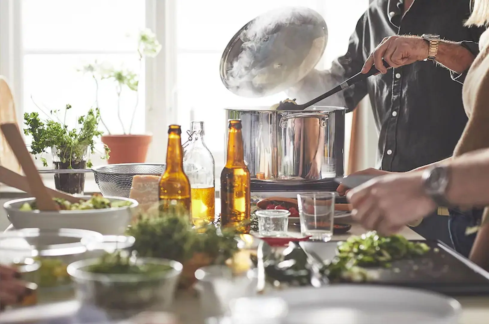 Cratita cu capac Ikea 365+ 10.0L (Inox)