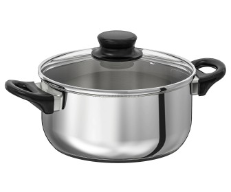 Oală cu capac Ikea Annons sticla 2.8L (Inox)