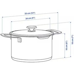 Cratita cu capac Ikea Hemkomst 5.0L (Inox) Thumb