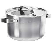 Oală cu capac Ikea Sensuelld 5.5L (Inox/Gri)