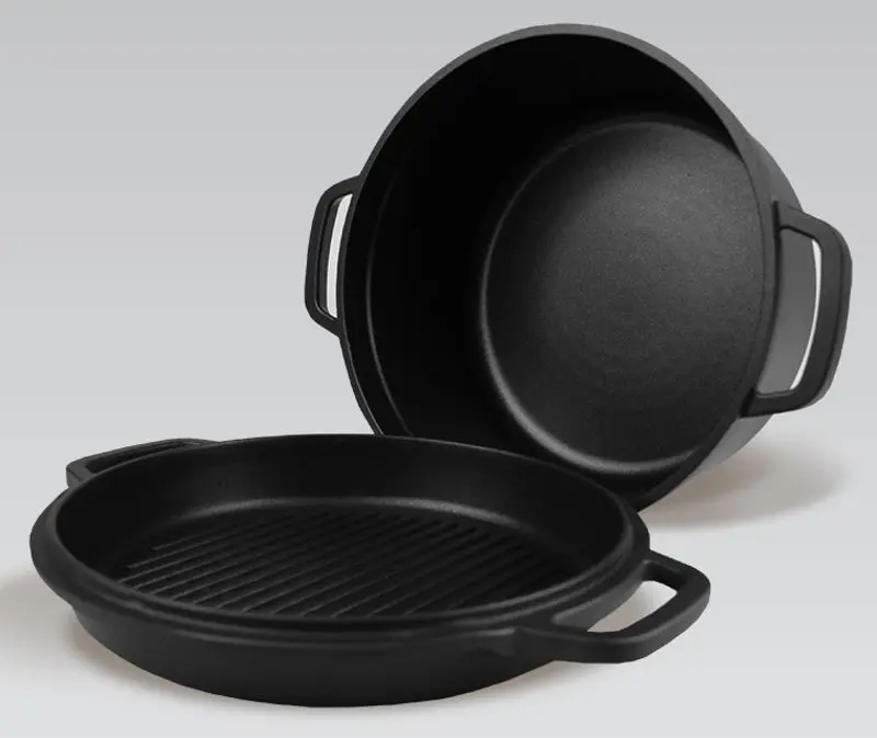 Кастрюля с гриль-крышкой Maestro Mr-4132 (Inox) - 2