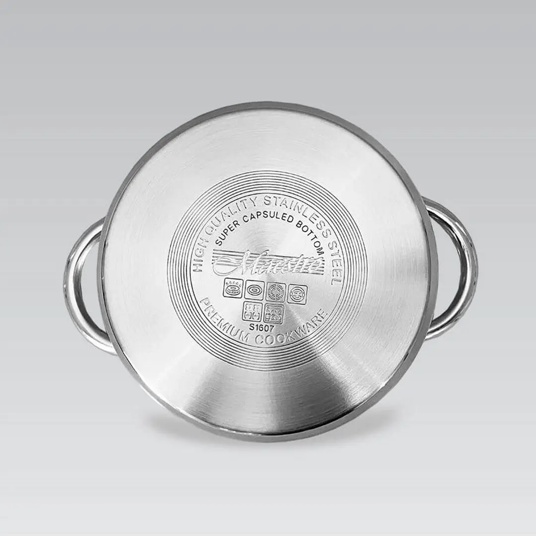 Cratita cu capac Maestro MR-3512-20 (Inox) - 5