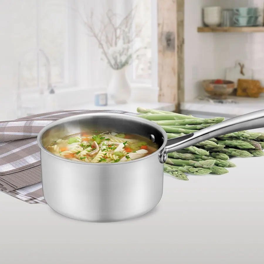 Ковш с крышкой Maestro Mr-3504-16S (Inox) - 4