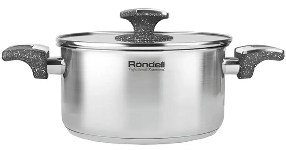 Кастрюля c крышкой Rondell Marmara RDS-999 (Inox) - 2