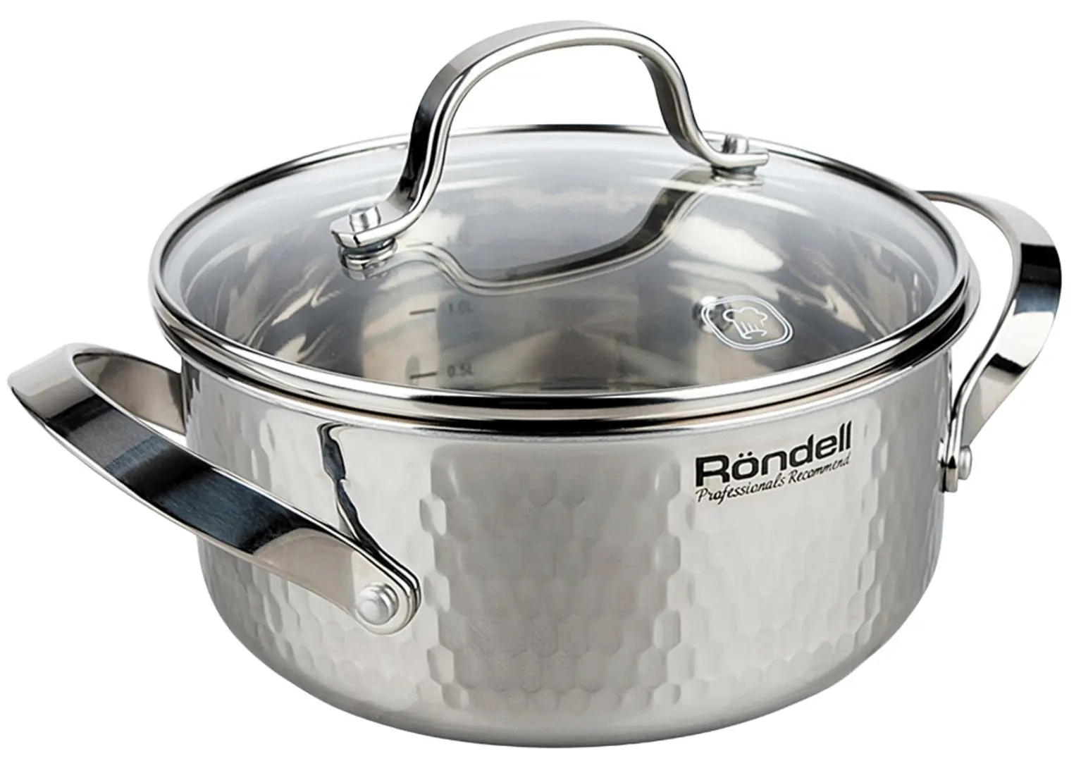 Кастрюля с крышкой Rondell RainDrops RDS-827 (Inox) - 2