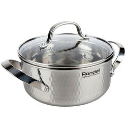 Кастрюля с крышкой Rondell RainDrops RDS-828 (Inox) Thumb