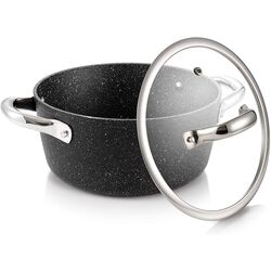 Кастрюля с крышкой Tescoma President Stone 780335 (Black) Thumb