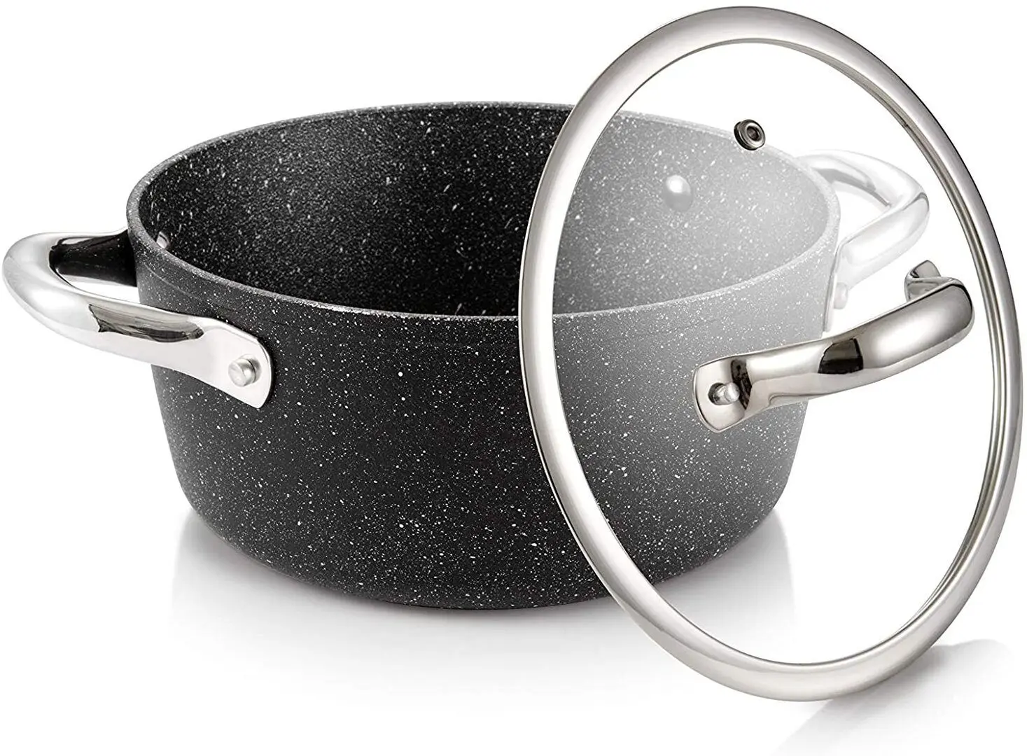 Кастрюля с крышкой Tescoma President Stone 780335 (Black)